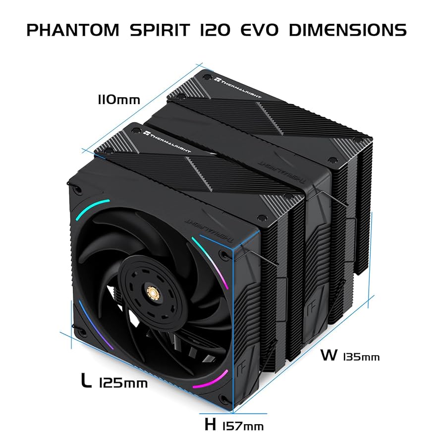 Amazon.com: Thermalright Phantom Spirit 120 EVO CPU Air